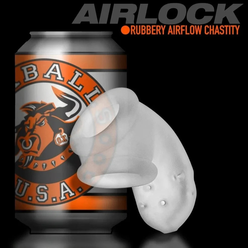 Oxballs AIRLOCK BLUBBERY LUSH AND SLICK VENTILATED DICKLOCKER Silicone Chastity Cage