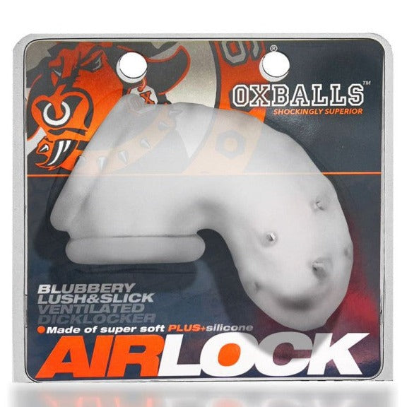 Oxballs AIRLOCK BLUBBERY LUSH AND SLICK VENTILATED DICKLOCKER Silicone Chastity Cage 
