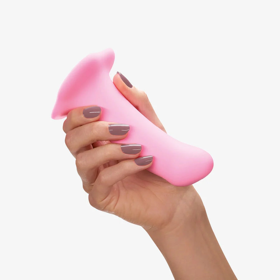 Fun Factory Amor Stub Silicone Dildo 5 inch Candy Rose Pink includes FREE TOYBAG