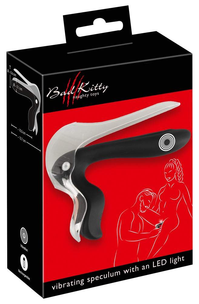 Bad Kitty VIBRATING SPECULUM with integrated LED Light
