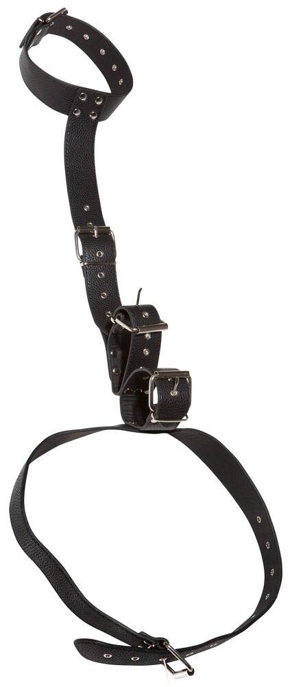 Bad Kitty NECK RESTRAINT WITH HANDCUFFS Black
