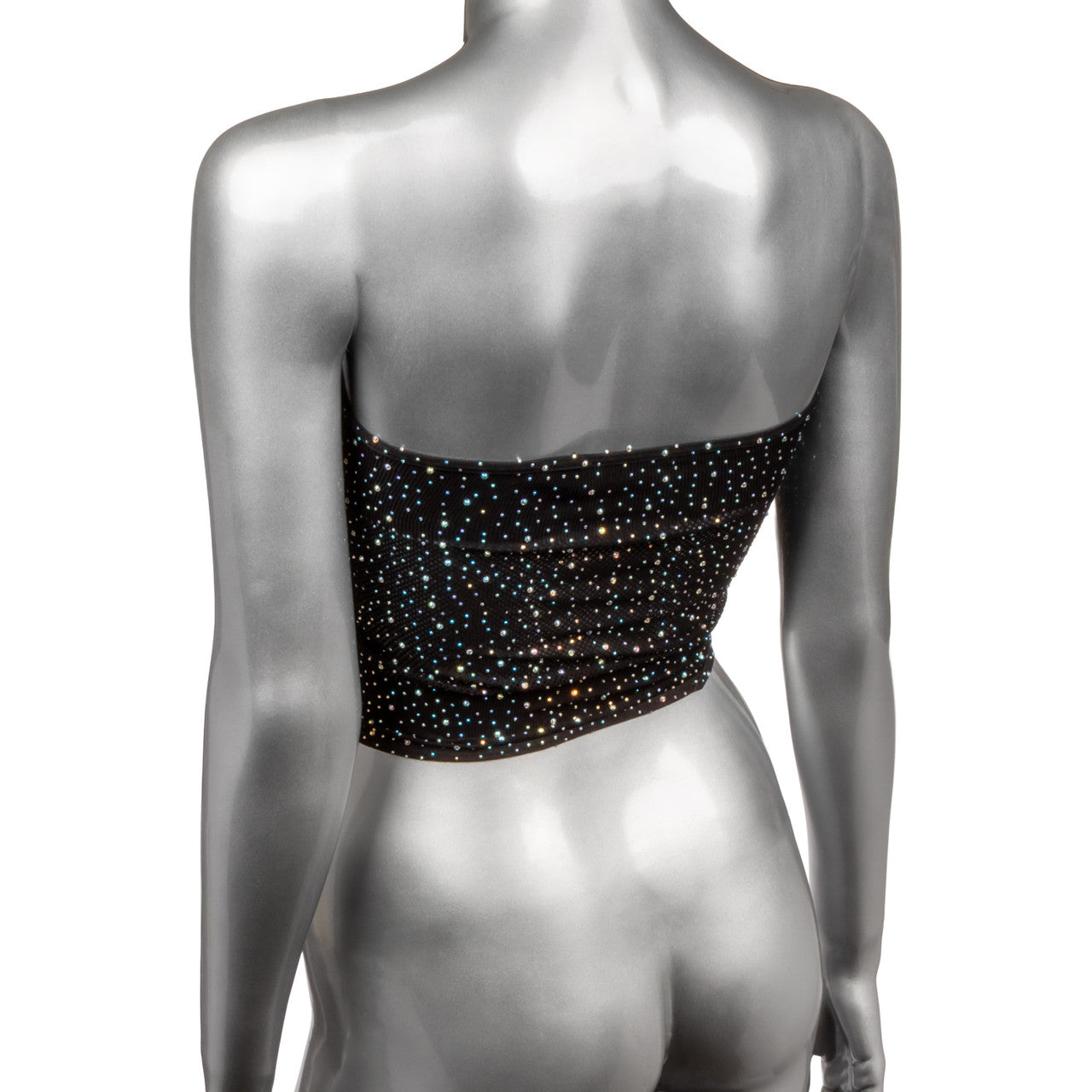 Radiance BANDEAU TOP Black Boob Tube with Sparkling Rhinestones