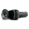 Pipedream Basix Rubber Works 10 inch Dong with Suction Cup Mount Base Black Realistic Dildo