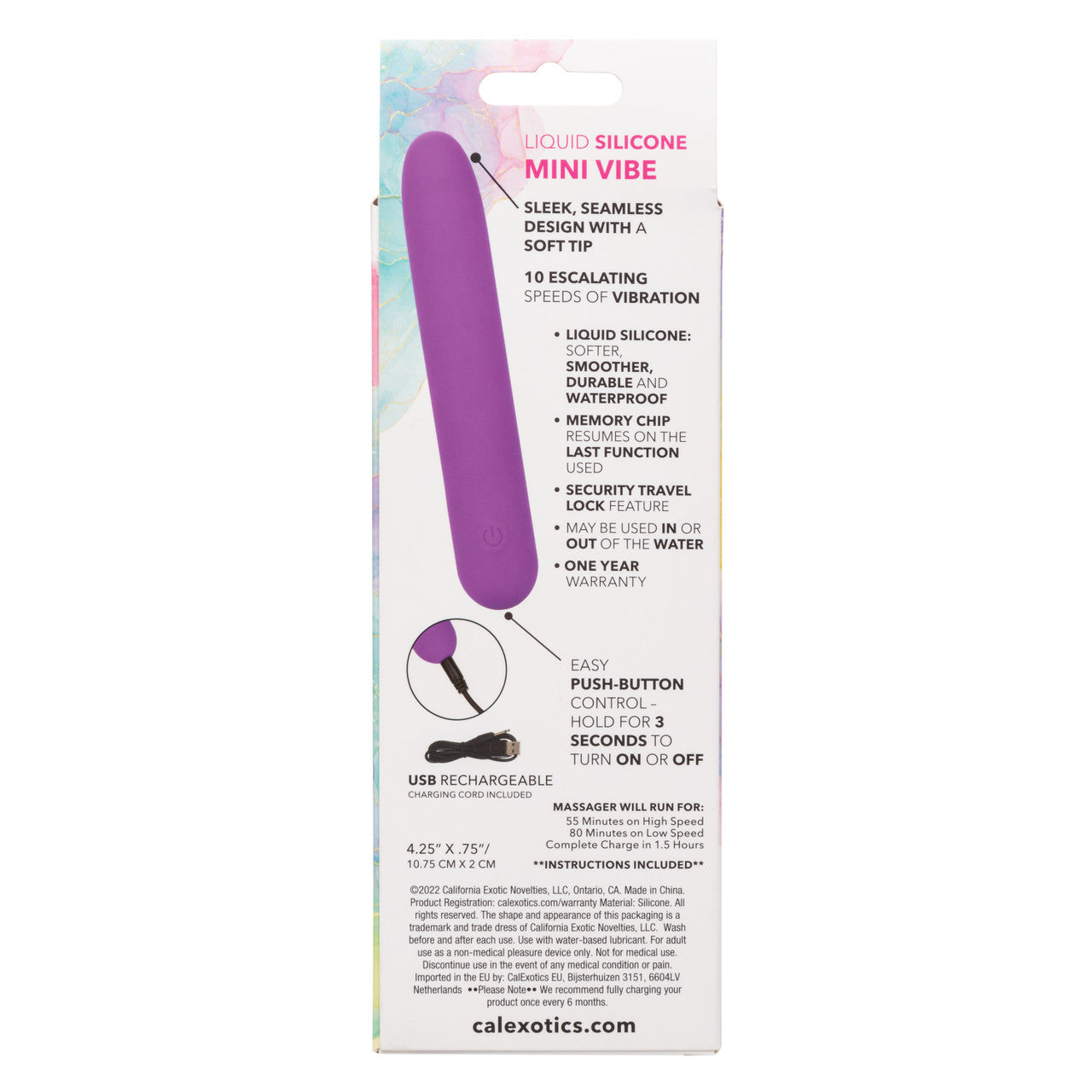 Bliss Liquid Silicone MINI VIBE Purple Vibrator