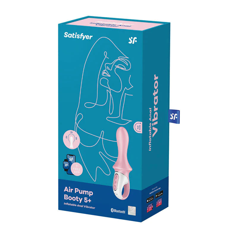 Satisfyer AIR PUMP BOOTY 5+ Inflatable Anal Vibrator with App Control 