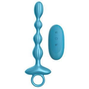 Luv Inc Grooved Ring Anal Beads - 10 Vibration Modes with Remote Control