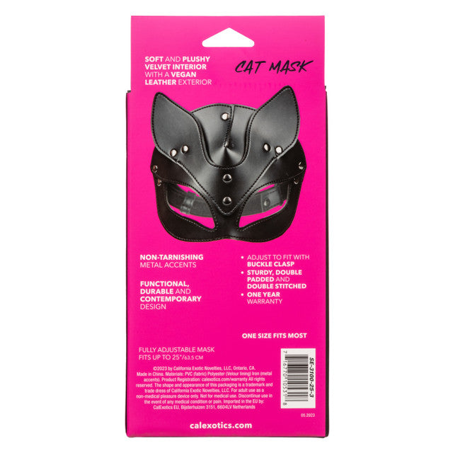 Euphoria Collection CAT MASK Vegan Leather Black