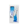 TWO TONE 6 inch DONG Clear Blue Dildo with no balls