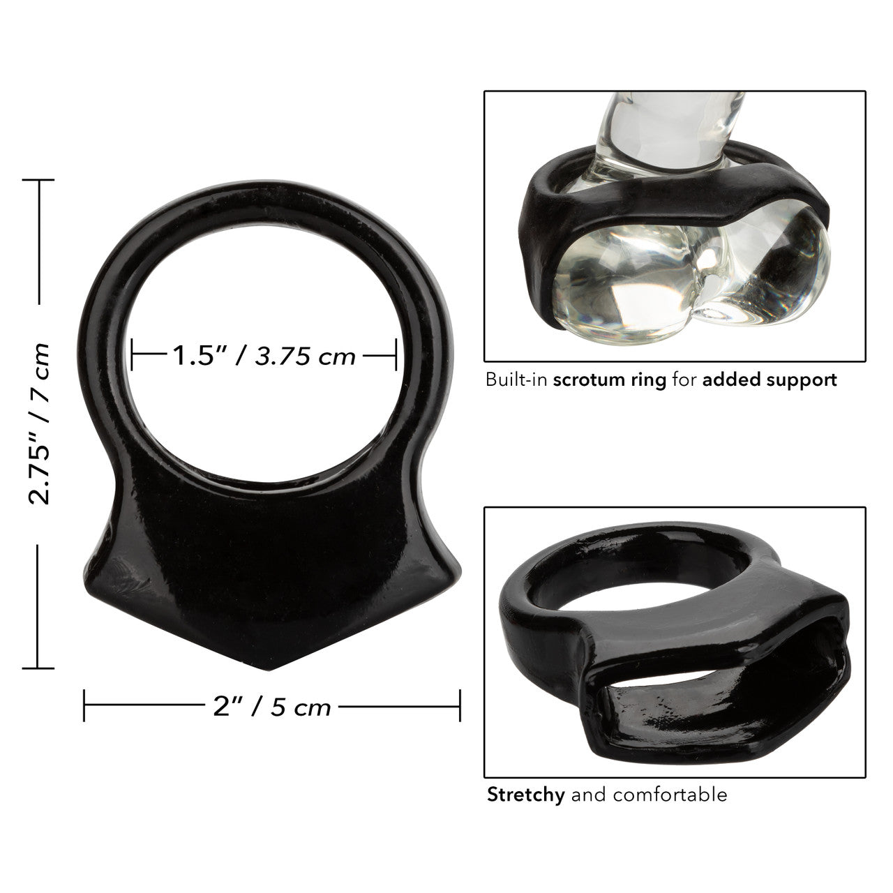 Colt SNUG GRIP Stretchy Dual Support Ring - Enhance Your Pleasure