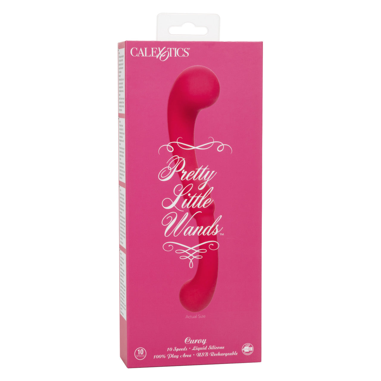 Pretty Little Wands CURVY Pink Flexible Double Ended Vibrating Body Wand Dildo
