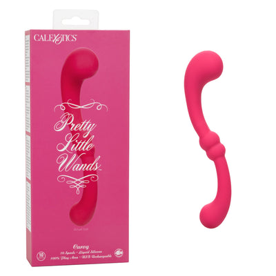 Pretty Little Wands CURVY Pink Flexible Double Ended Vibrating Body Wand Dildo