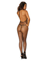 Dreamgirl Diamond Net Bodystocking Black 0079-O/S