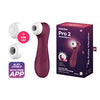 Satisfyer Pro 2 Generation 3 Clitoral Stimulator with Liquid Air Technology and Vibration (wine Red)