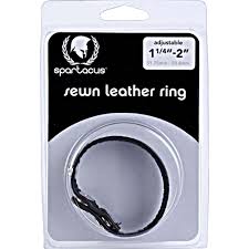 Spartacus Sewn Leather Ring 1 1/4" - 2"