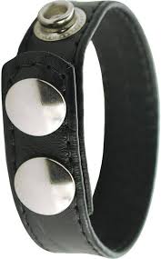 Spartacus Sewn Leather Ring 1 1/4" - 2"