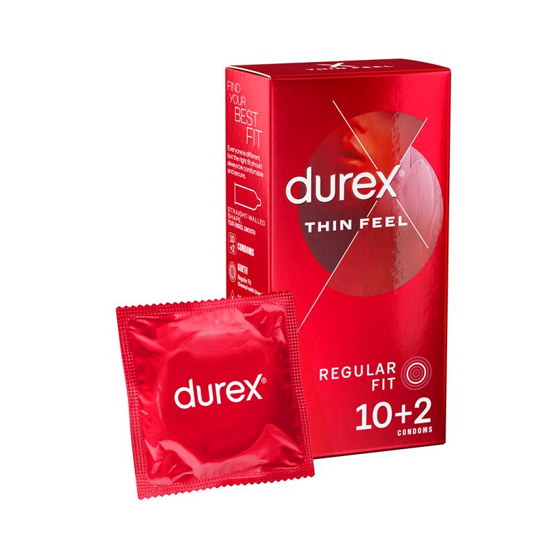 Durex Thin Feel REGULAR FIT Condoms 12 Pack