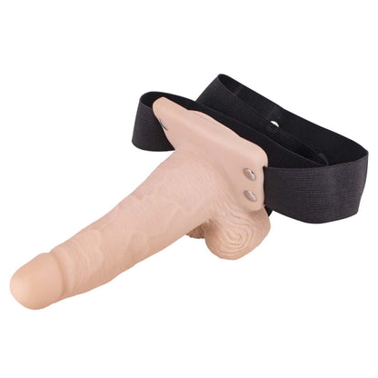 Erection Assistant 6 inch USB RECHARGEABLE HOLLOW STRAP-ON 6 inch VIBRATING
