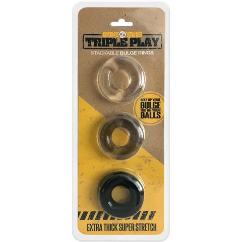 Boneyard Triple Play Cock Rings