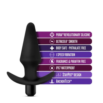 Anal Adventures Platinum Silicone Vibrating Plug – 10 Function | Waterproof