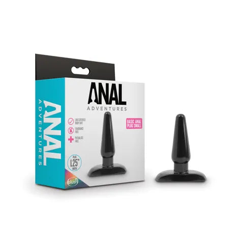 Anal Adventures Basic Anal Plug – Small | Body-Safe ABS