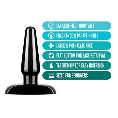 Anal Adventures Basic Anal Plug – Small | Body-Safe ABS