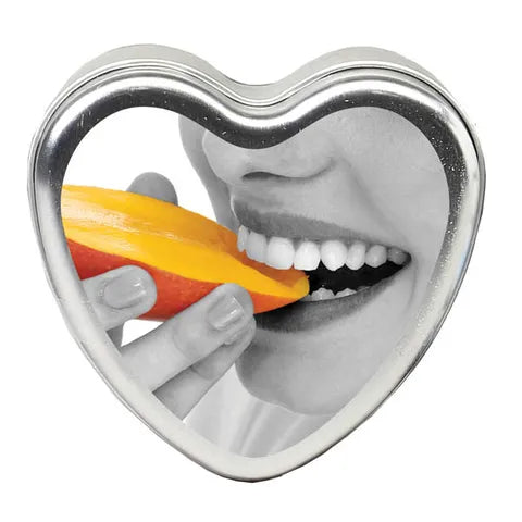 Mango Edible Massage Candle - Heart Shaped