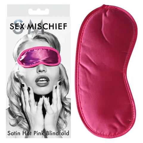 Sex & Mischief Satin Blindfold Hot Pink