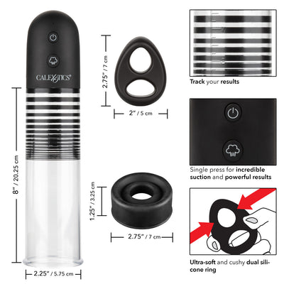 Optimum Series RECHARGEABLE EZ PUMP KIT Black Penis Pump