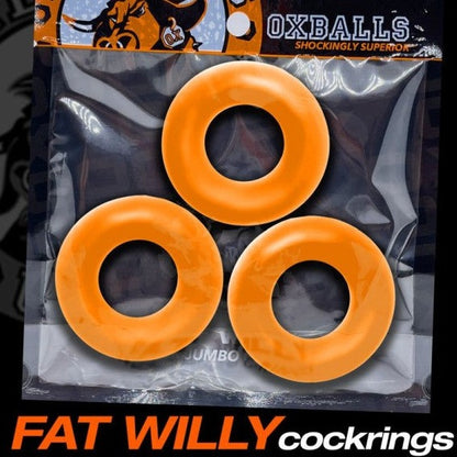 Oxballs FAT WILLY COCK RINGS 3 Pack Jumbo Rings 