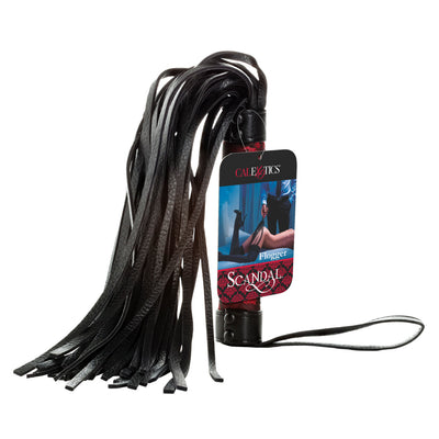 CalExotics Scandal Leatherette Flogger Red and Black