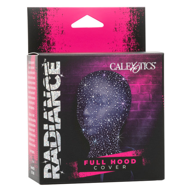 Radiance FULL HOOD Cover with Corset Lace Up Black with Sparkling Rhinestones One Size