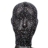 Radiance FULL HOOD Cover with Corset Lace Up Black with Sparkling Rhinestones One Size