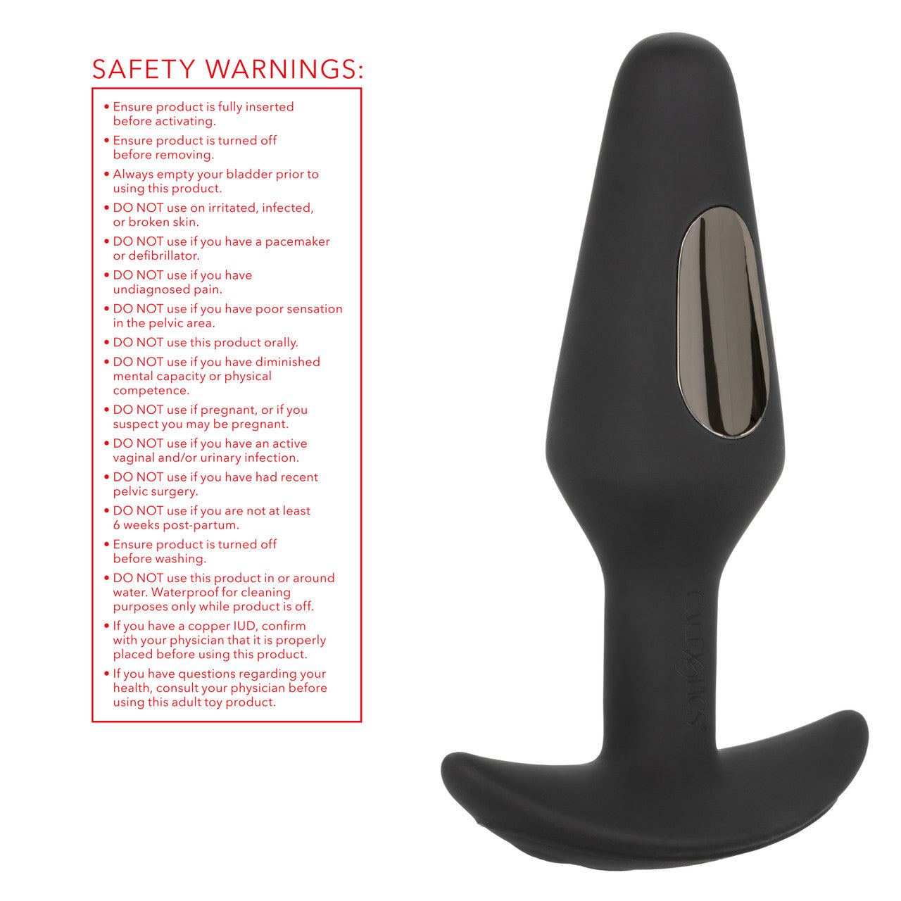 CaleXOtics VOLT ELECTRO-FURY Electro Stimulating Vibrating Butt Plug with Remote Control