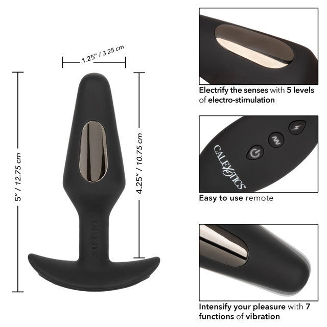 CaleXOtics VOLT ELECTRO-FURY Electro Stimulating Vibrating Butt Plug with Remote Control