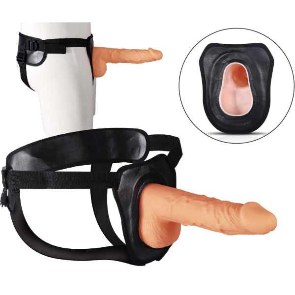 Erection Assistant HOLLOW STRAP-ON 9.5 inch Flesh