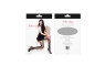 Geo Jacquard Fishnet Tights Black