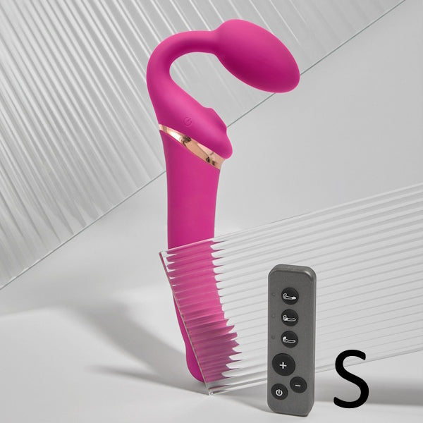 STRAP-ON-ME Multi Orgasm Bendable Strap-On Fuchsia - SMALL