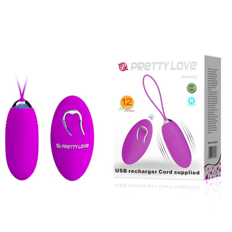 Pretty Love JENNY Rechargeable Wearable Love Egg with Wireless Remote Control