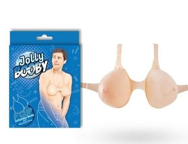 Jolly Booby INFLATABLE BOOBS WITH ADJUSTABLE STRAP F Cup