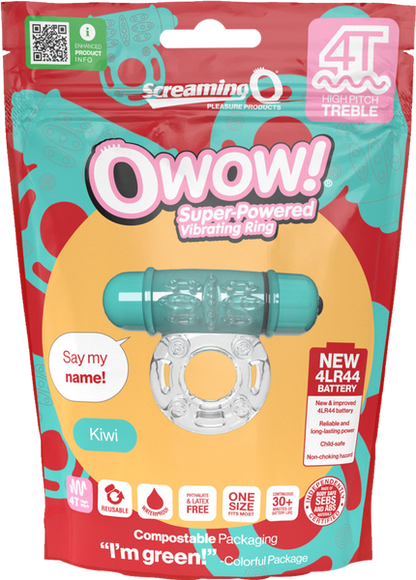 ScreamingO OWow 4T Vibrating Cock Ring – Kiwi