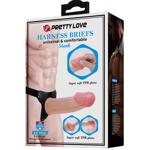 Universal Strap-on Harness -stark (6.9" Dildo) (flesh)