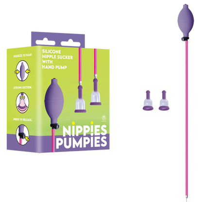 Nippies Pumpies Silicone Nipple Sucker Purple
