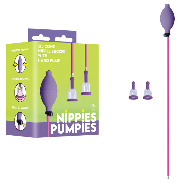 Nippies Pumpies Silicone Nipple Sucker Purple