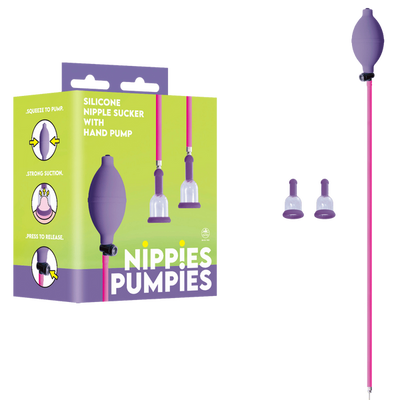 Nippies Pumpies Silicone Nipple Sucker Purple