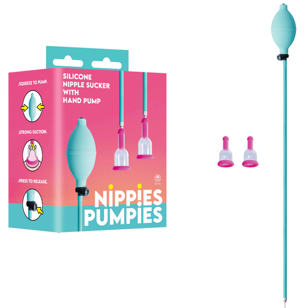 Nippies Pumpies Silicone Nipple Sucker Pink