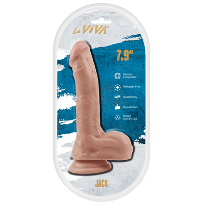 La Viva Jack 7.9 inch Dildo - Realistic Feel & Strong Suction