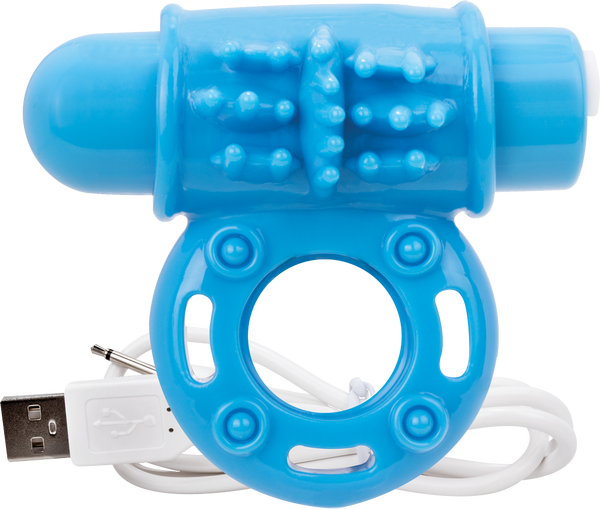 Screaming O OWow Vibrating Cock Ring Blue