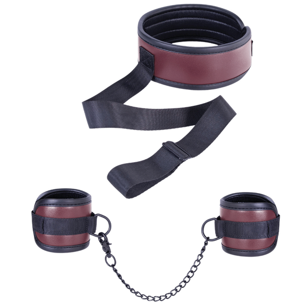 Naughty Moment Collar with Combined Handcuffs