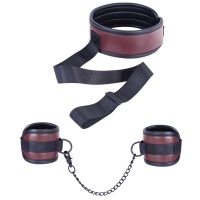 Naughty Moment Collar with Combined Handcuffs