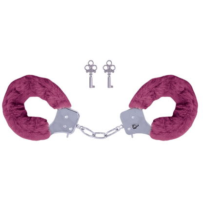 Naughty Moments Furry Handcuffs Magenta